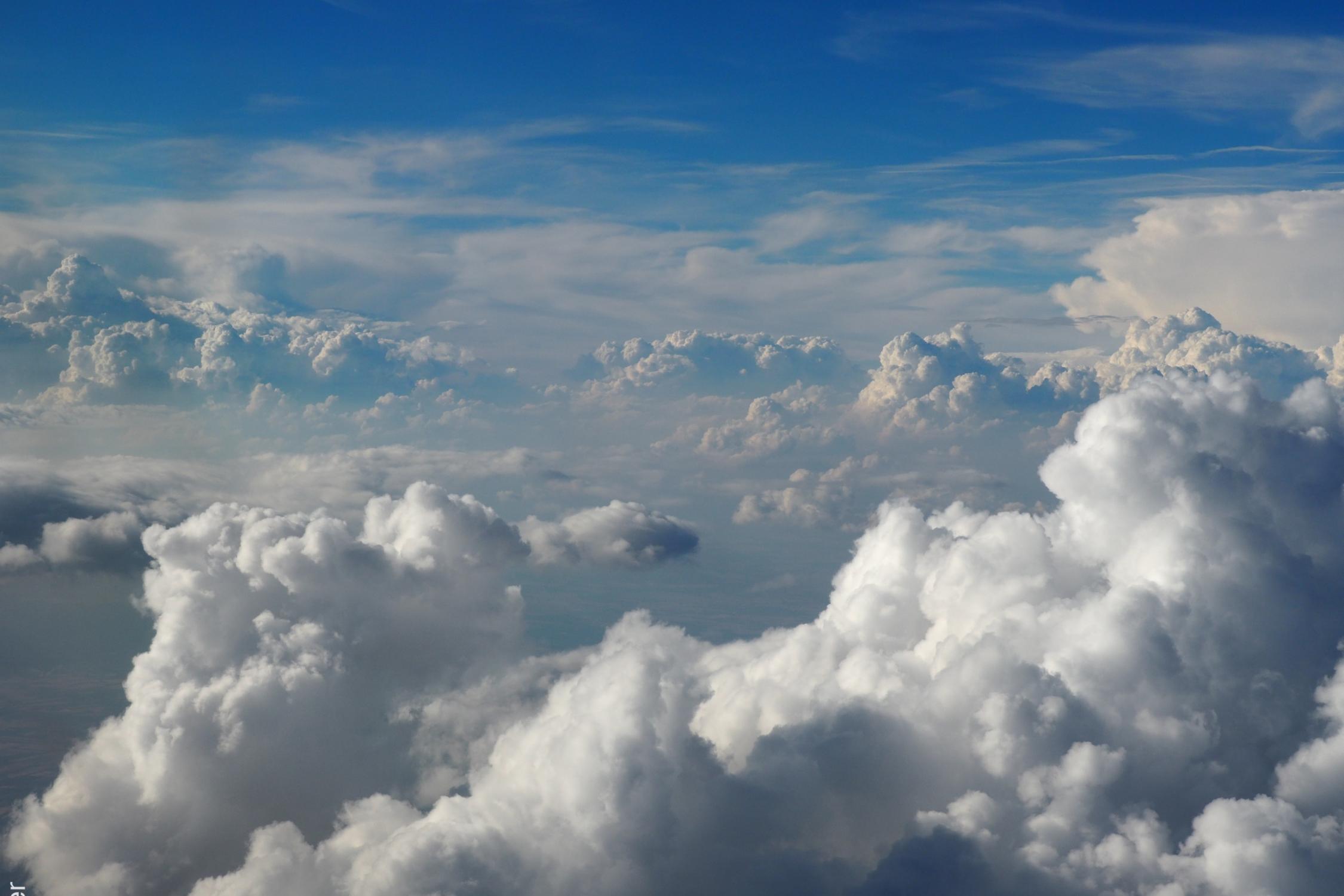 Wolken von Oben