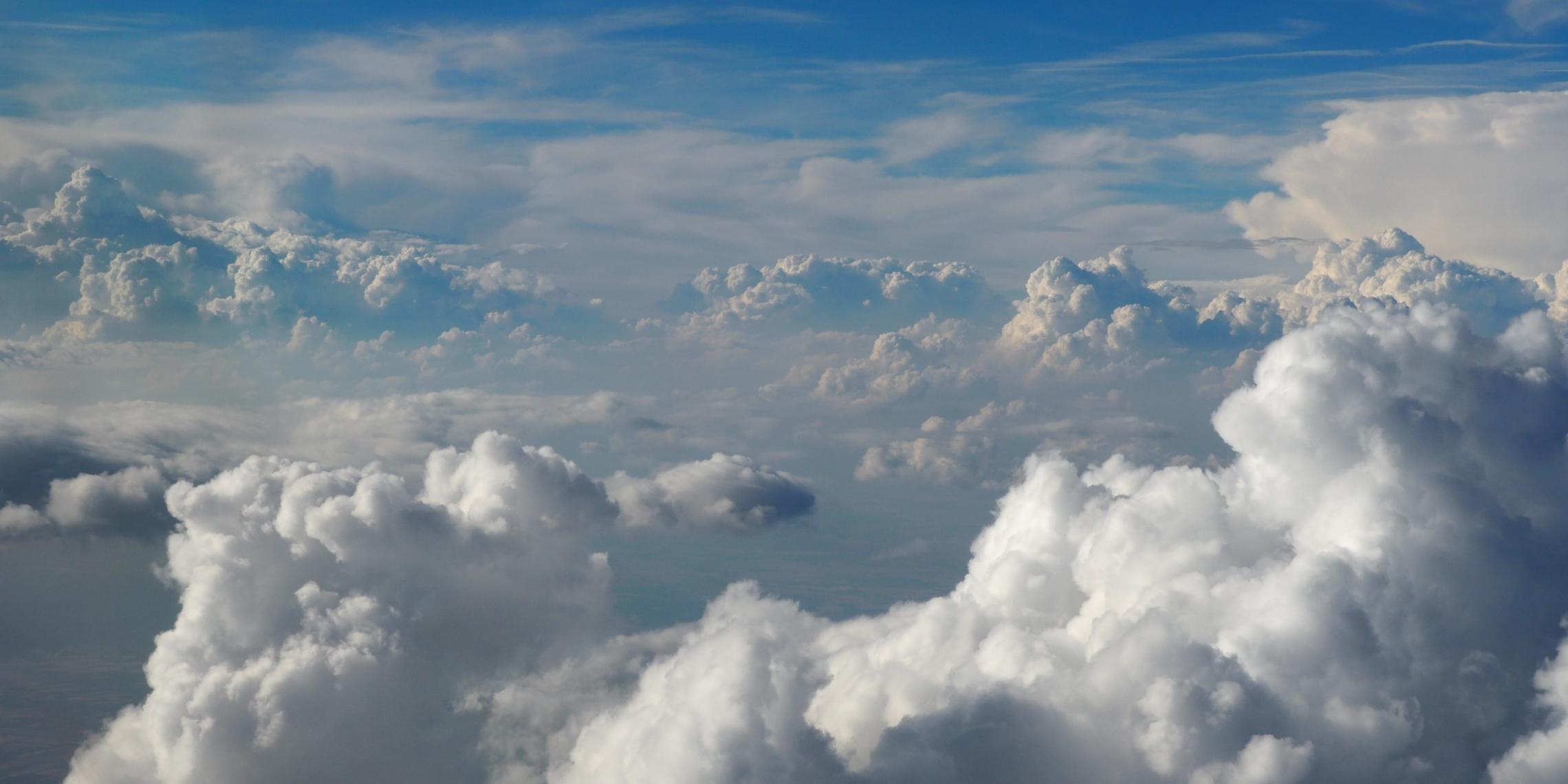 Wolken von Oben